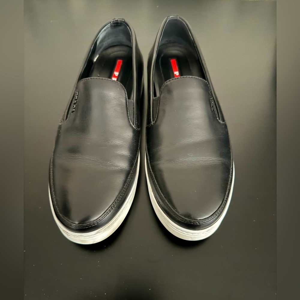 Prada Slip-On Shoes Womens Size 38 Black